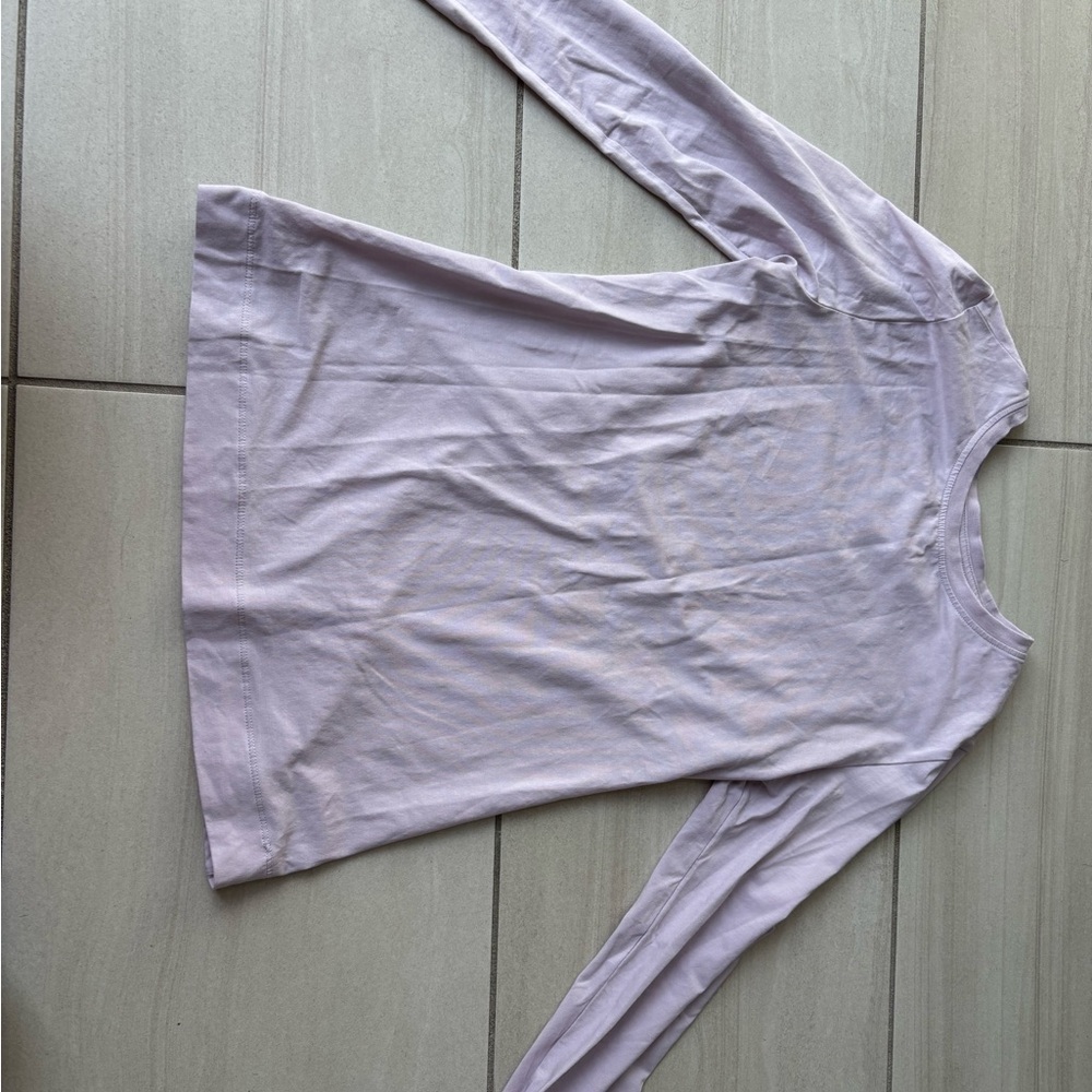 Athleta Light Purple Long Sleeve Top